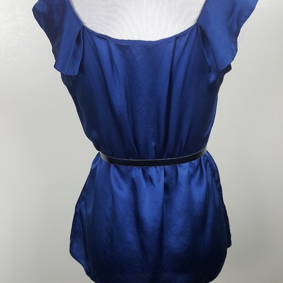 Banana Republic Royal Blue 100% Silk Blouse - Picture 8 of 8